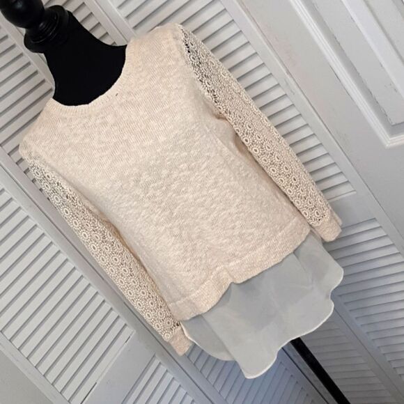 Lucky Brand Sweaters - Lucky Brand Cream Open Back Sweater
